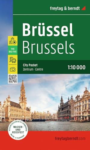 freytag & berndt Innenstadtplan Brüssel 1:10.000: City Pocket, wasserfest und reißfest
