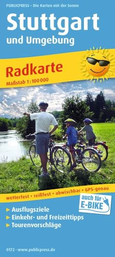 Publicpress Radkarte Stuttgart und Umgebung 1:100.000: Radkarte mit Ausflugszielen, Einkehr- & Freizeittipps, wetterfest, reissfest, abwischbar, GPS-genau. 1:100000 (Radkarte: RK)