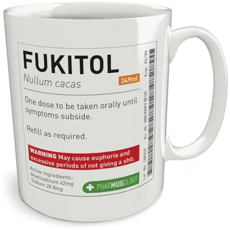 Black Raven Design - Fukitol | Prescription Medicine, Ceramic Mug, 11fl oz