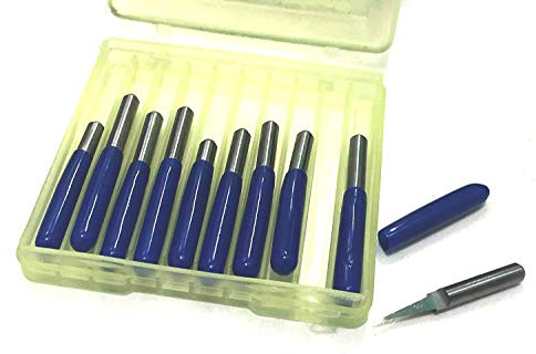 VEDA Hartmetall-Gravur Bit 10 Grad 0.1mm CNC-Router-Tools für Leiterplatte 10er Pack