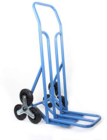 MILLMAN DES250 - Diable escaliers Professionnel avec Double Pelle Rabattable - capacité de Charge 250 kg - très Solide - 3 Roues en Caoutchouc - Chariot de Transport Monte escaliers