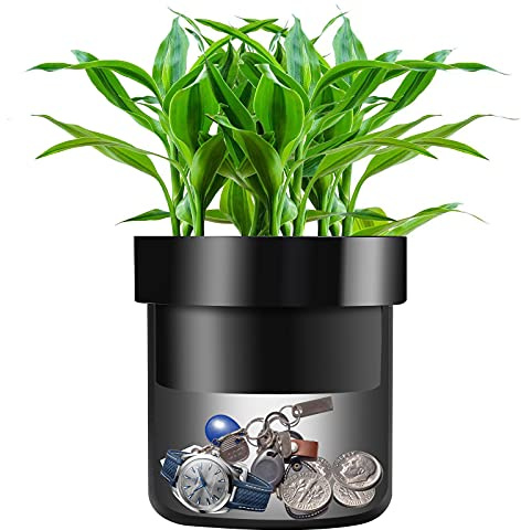 Younion Flower Pot Diversion Safe with Key Lock, Secret Hidden Safe Lock Box, Perfect for Hiding The Valuables Inside Flower Pot’s False Bottom, Plants Not Include