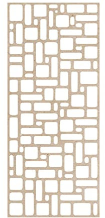 pannello divisorio quadrati barcellona mdf traforato 100x45x0.3cm taglio laser decorazione casa, quadro, fai da te, separè