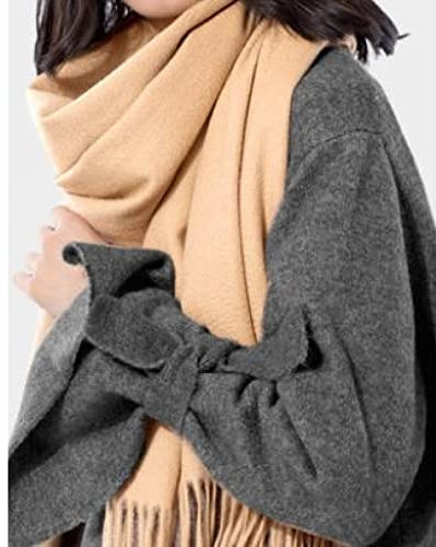 KUNIUO Kaschmirschal Winterschal Kaschmirschal Damenbekleidung Damenbekleidung Winter Damenbekleidung-Camel,A