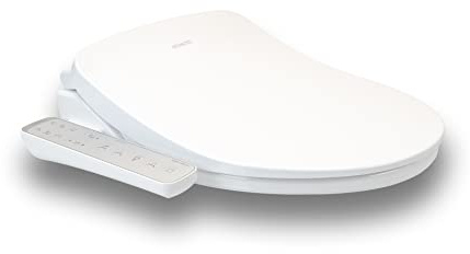 MEWATEC D100 2.0 Dusch-WC Aufsatz - elektrischer Bidet-Aufsatz mit Warmwasser & Sitzheizung - Hygienische Intimreinigung mit warmen Wasser