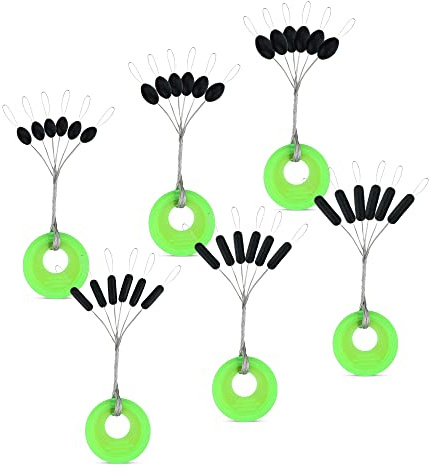 AMZfishing NEU Gummistopper oval oder rund in 3 Größen | Posenstopper | Stopper Angeln | Schnurstopper | Silikonstopper