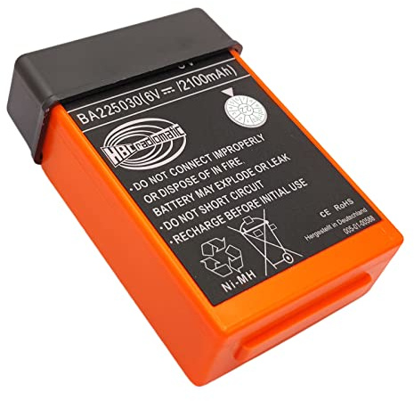 DCYNXC 6V 2100mAh BA225030 NI-Mh Wiederaufladbare Batterie HBC Radiomatic Batterie BA225030 für HBC Kran Fernbedienung Pumpe LKW Batterie