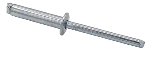 Offene Blindniete mit Sollbruchdorn Flachkopf Alu/Stahl verzinkt 6 x 25-200 Stück