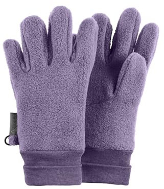 Sterntaler Fingerhandschuh Microfleece mit elastischen Bündchen – Warme Kinder Handschuhe – Mädchen Winterhandschuhe - Accessoire für kühlere Tage – lavendel, Größe 6