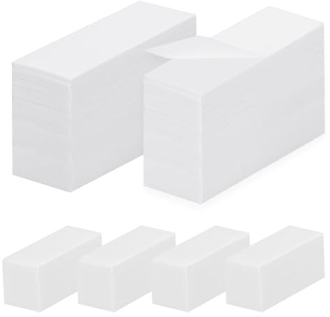 500 Pieces Non-Woven Wax Strips, Soft Wax Paper Sheets for Body Facial Hair Removal (7.8 x 2.8 and 3.9 x 1.5)