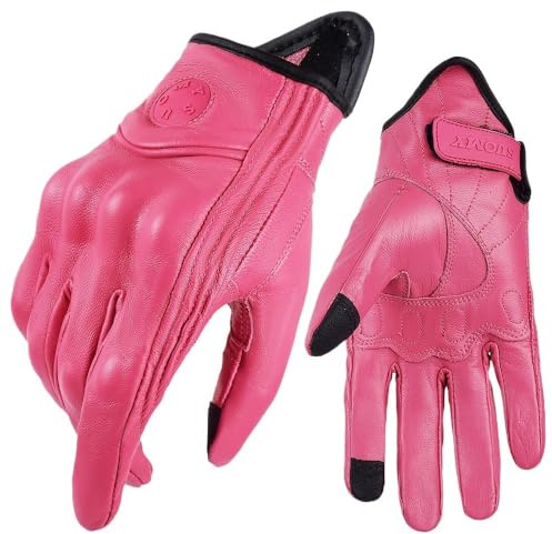 Guantes Moto Hombre Suomy, guantes rosas for motocicleta for mujer, guantes de cuero con pantalla táctil for bicicleta eléctrica, guantes for ciclismo, dedo completo, Motocross, Luvas Da Motocicleta G