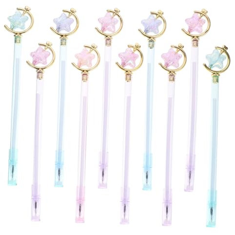 BCOATH 10stücke Gelstift Mit Stern-design Hübscher Stift Mit Fruchtanhänger Kreativer Schreibstift Aus Hochwertigem Material Langlebig Und Einfach Zu Bedienen Unterschriftenstift Mit Exqu