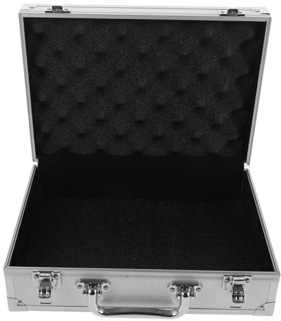 ANDRESLAD Aluminiumlegierung Werkzeugkasten Mit Abschließbarem Design Multifunktionale Aufbewahrungsbox Mit Metallgriff Für Täglichen Gebrauch