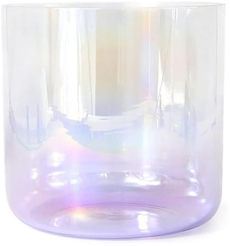 Mosnesrt Alchemy Crystal Klangschale, Klangschale aus Quarzkristall mit klares Lila, Quarz Chakra Schüssel mit kostenlosem Acryl Striker & O-Ring, Klangschale für Yoga, Meditation und Klangheilung