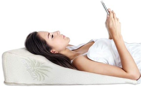 Lesekissen für Bett und Sofa, Anti-Rückenstütze, Keilkissen aus Memory-Schaumstoff, Lesekissen im Bett