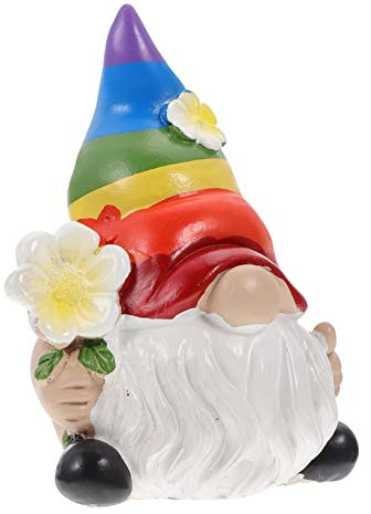 Ciieeo Poupée Naine en Résine Décoration De Jardin De Cour Ornement en Résine