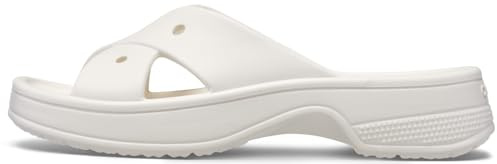 Crocs Femme Classic Womens Cross Strap Sandales, Chalk, 41/42 EU
