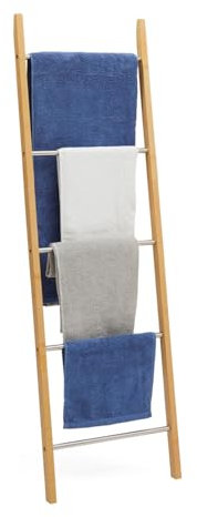 IDMarket - Portasciugamani a 5 livelli Bamboo RITA