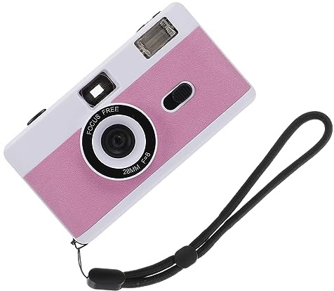 Tofficu 1pezzi Fotocamera Riutilizzabile in Flash Integrato Fotocamera Retrò in Vintage in Semplice e Duratura