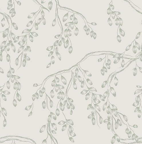 Laura Ashley Rainham Willow Sage Wallpaper