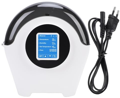 Fafeicy Secador de Filamentos para Impresora 3D Deshidratador de Filamentos de 100 W Deshidratador de Materiales con Pantalla Táctil (Enchufe europeo (100-240 V))