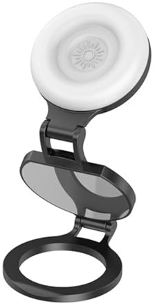 Lampe à selfie magnétique - Intensité variable Soft Flashlight avec miroir | Lumière à selfie beauté pour téléphones portables, travail, photographie, maquillage, enregistrement de contenu, mécanicien