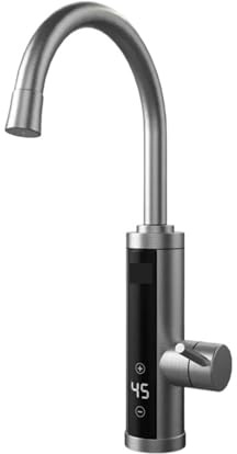 EDEDE Instant Water Heater, Electric Kitchen Water Heater Faucet 3400W Insant Heating Tap Tankless Water Heating Geyser With Digital Display