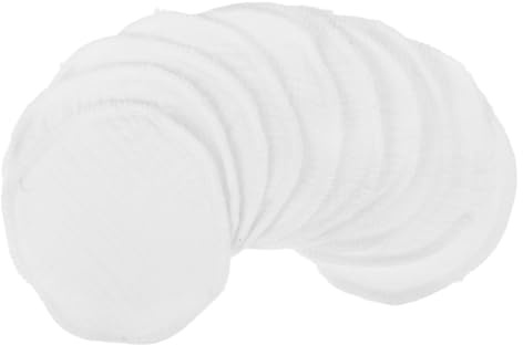 LABRIMP 10 St Återanvändbara Amningsinlägg i Trelagers Bomull Absorberande och Läckageskyddande Bröstskydd för Ammande Mödrar Tvättbara och Bekväma för Postpartum Användning