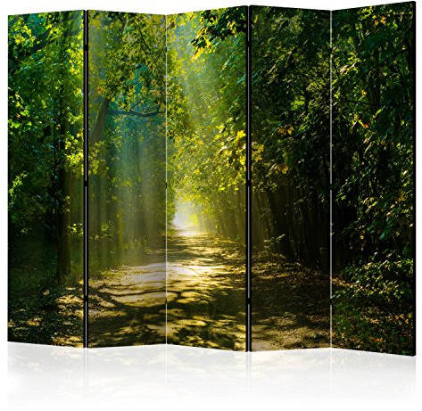 murando Decorative Room Divider Nature Trees 225x172 cm / 89x68 Double-Sided Folding Screen 5 Panels Room Partition Non-Woven Canvas Print Opaque Photo Display c-A-0086-z-c