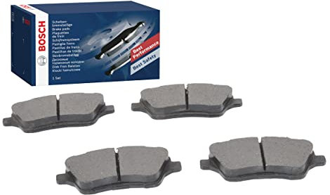 Bosch BP1966 - Plaquettes de Frein Avant pour Voiture - Qualité Bosch - Réduction du Bruit et de la Poussière - Certifié ECE-R90 - Sans Cuivre - Jeu de 4 Plaquettes - Avec Accessoires