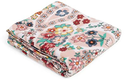 Vera Bradley Women's Packable Fleece Blanket, Prairie Paisley, One Size