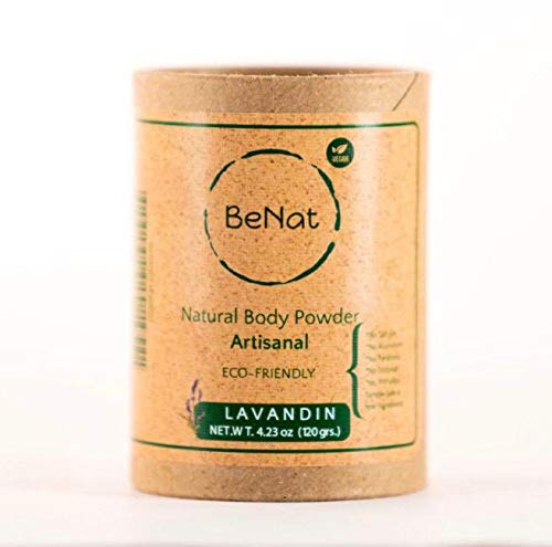 BeNat Talc Free All Natural Body Powder for Men, Women, Kids and Babies Ultimate Comfort Moisture Absorbing Natural Body Deodorant Powder with 24 Hour Odor Protection 4.2 oz.