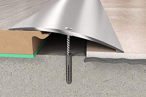 Flooring Ramp/Angle Trim - Joins Up to 70mm Gap - Joins Any Flooring LVT/Luxury Vinyl/Tile/Wood/Laminate/Marble/Carpet Flooring Transition Door Strip Bar - Angle & Height by Royale