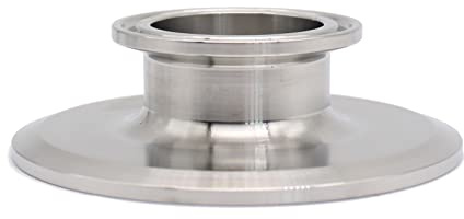 QMINOX 3 Inch × 1.5 Inch Sanitary Fitting End Cap Reducer Stainless Steel 304 Sanitary Concentric Reducer Tri Clamp Clover