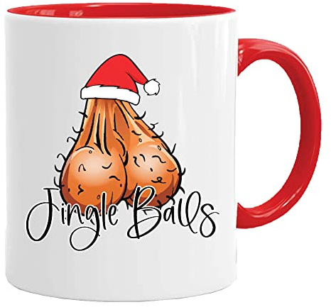 Acen Merchandise Jingle Balls – Tazza di Natale bella e divertente come idea regalo stampata su entrambi i lati