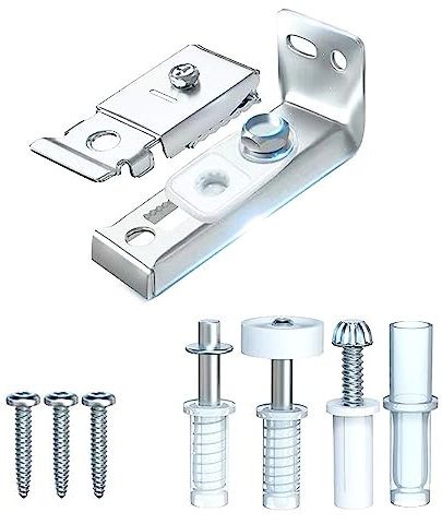TAODAN Kit de réparation de quincaillerie de porte à deux volets - Porte pliante réglable - Pivot inférieur réglable - Pièces de rechange pour porte de poche pliante - Porte d'accordéon - Porte de