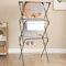 Vivo Technologies 3 Tier Deluxe 14m Drying Space Foldable Clothes Airer 14m Drying Space Washing Line Clothes Dryer Indoor Folding Drying Racks Horse Laundry Dryer 4 Corner Hooks Black