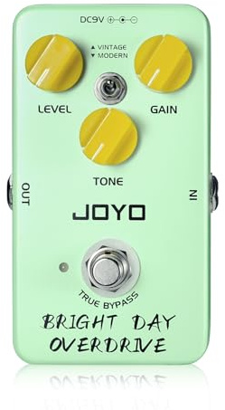 JOYO Blues Overdrive Guitar Pedals Hign Gain Overdrive from Vintage to Modern Tone for Electric Guitar True Bypass (BRIGHT DAY JF-25)