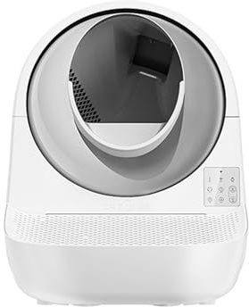 BREZO Lettiera Gatto Autopulente, Lettiera Automatica, Scatola for Gatti Intelligente da 57 Litri + 13 Litri con Controllo App e Protezione di Sicurezza Anti-Pizzicamento