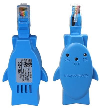 JOCCOS Adaptador de programación inalámbrico WIFI for serie PLC RJ45, reemplaza el Cable de programación USB
