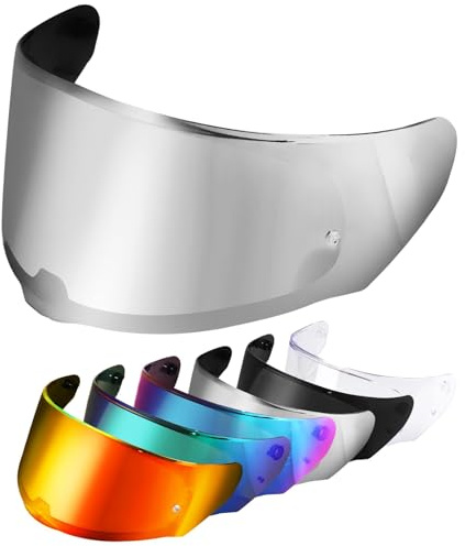 VCOROS Helmvisier für FF328/FF353/FF800 Motorradhelm Visier | Motorrad Windschutz Helm Objektiv Visier Vollgesichts,Motorradhelm Zubehör Ersatz