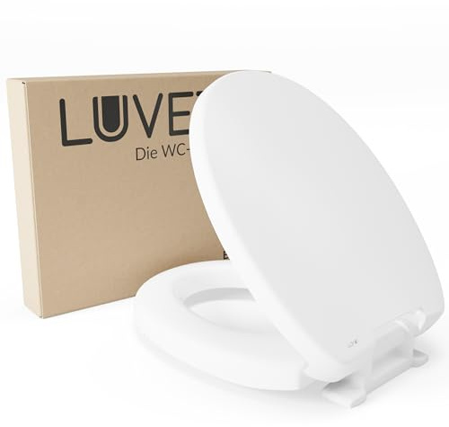 LUVETT C602 WC-Sitz Sitzerhöhung Weiß | 5 cm, Barrierefrei, SoftClose