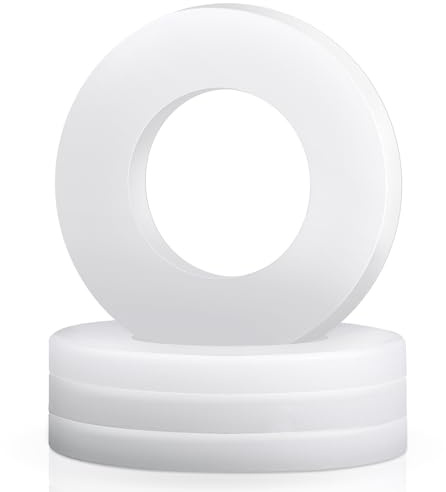 Jeboler Kunststoff Unterlegscheiben M12, 50 Stk Nylon Beilagscheiben DIN125 | Flache Kunststoffscheiben Karosseriescheiben Distanzscheiben mit Kleinem Außendurchmesser für Schrauben & Muttern