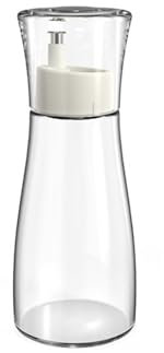Elegante dispensador de aceite de acero, innovador depósito de aceite, botella pulverizadora de aceite estable con boquilla y función de pulverización