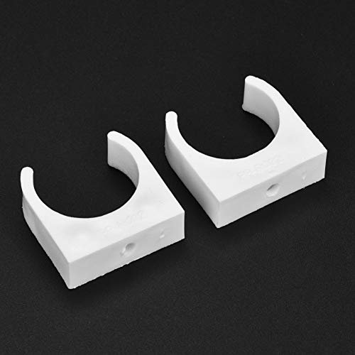 Collier de Serrage en Plastique, Collier de Serrage en Forme de U, 20 Pièces, Clips Fixes pour Tuyau d'eau de 16/20/25/32 Mm avec Vis (32mm + vis 20 pièces)