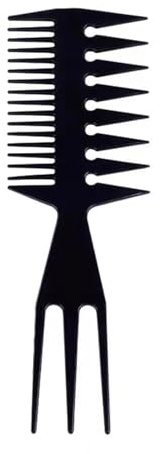 3-in-1 Professional Styling Comb for Men - Wide-Tooth Hair Comb for Side Parting | Oil Head Hairdressing Tool