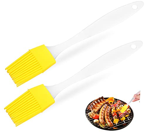 Cabilock Brosse À Huile En Silicone 2 Pièces Pinceau Alimentaire Souple Pour Pâtisserie Cuisson Badigeonnage Grillades Cuisine