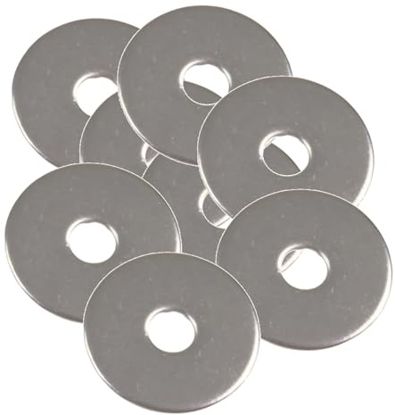 TERF® Rondella piatta M12 (12 mm) x 30 mm x 1,5 mm, in acciaio inox A2 (304), per riparazione parafango in legno, foro 12 mm (ID) x 30 mm diametro esterno x 1,5 mm spessore, confezione da 10
