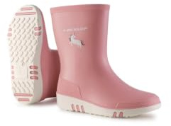 DUNLOP Bottes de pluie pour enfants Mini - 100% imperméable, bottes de pluie pour enfants ; filles & garçons - Rose - Taille 20-30