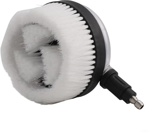 Spazzola rotante per lavaggio auto con attacco rapido 1/4 di pollice adattatore maschio per idropulitrice Pulizia profonda Veicolo Barca Bicicletta Outdoor Patio Mobili Pulizia Casa